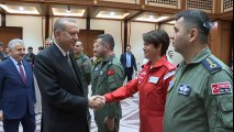 Cumhurbaşkanı Erdoğan, Pilotları Kabul Etti