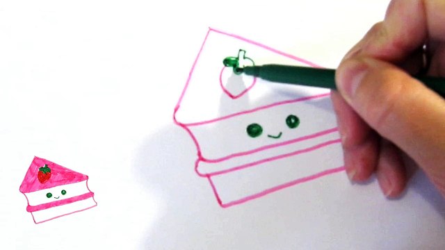 Как рисовать каваи. Как рисовать вкусняшки сладости пироженное