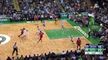 Bojan Bogdanovic gets tripped by the ref and turns the ball over March 20 2017 NBA 2016-17 Season