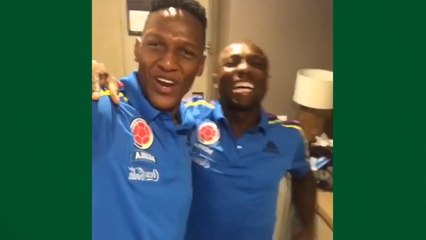 Haja carisma! Mina e Armero se divertem em vídeo na concentração da Colômbia