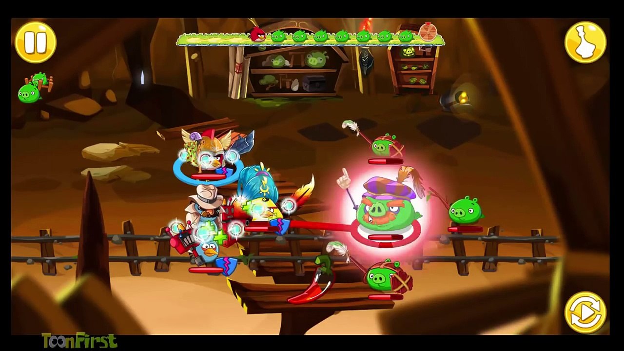 4. сердитый птицы пещера эпический Игры уровень Новые функции Новый свинья прохождение 9 логово