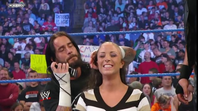 SmackDown CM Punk welcomes a female member to the Straight