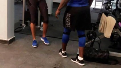 Quand Modou Lo et Ndèye Astou Sall miss Sénégal s'entrainent ensemble