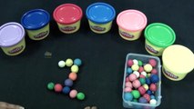Play Doh Surprise Eggs Toys Glitter Learn Numbers From 1 To 5 - PlayDoh Numbers Peppa Pig
