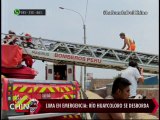 Nota de Manuela Camacho - Lima en Emergencia Rio Huaycoloro se desborda