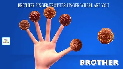 Finger Family Ferrero SpA Chocolate Cartoon Finger Family Nursery Rhyme | Daddy Finger Rhymes