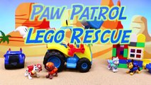 Paw Patrol Duplo Lego House Collapse Rescue Rubble and Marshall Save Everest and Chase Par