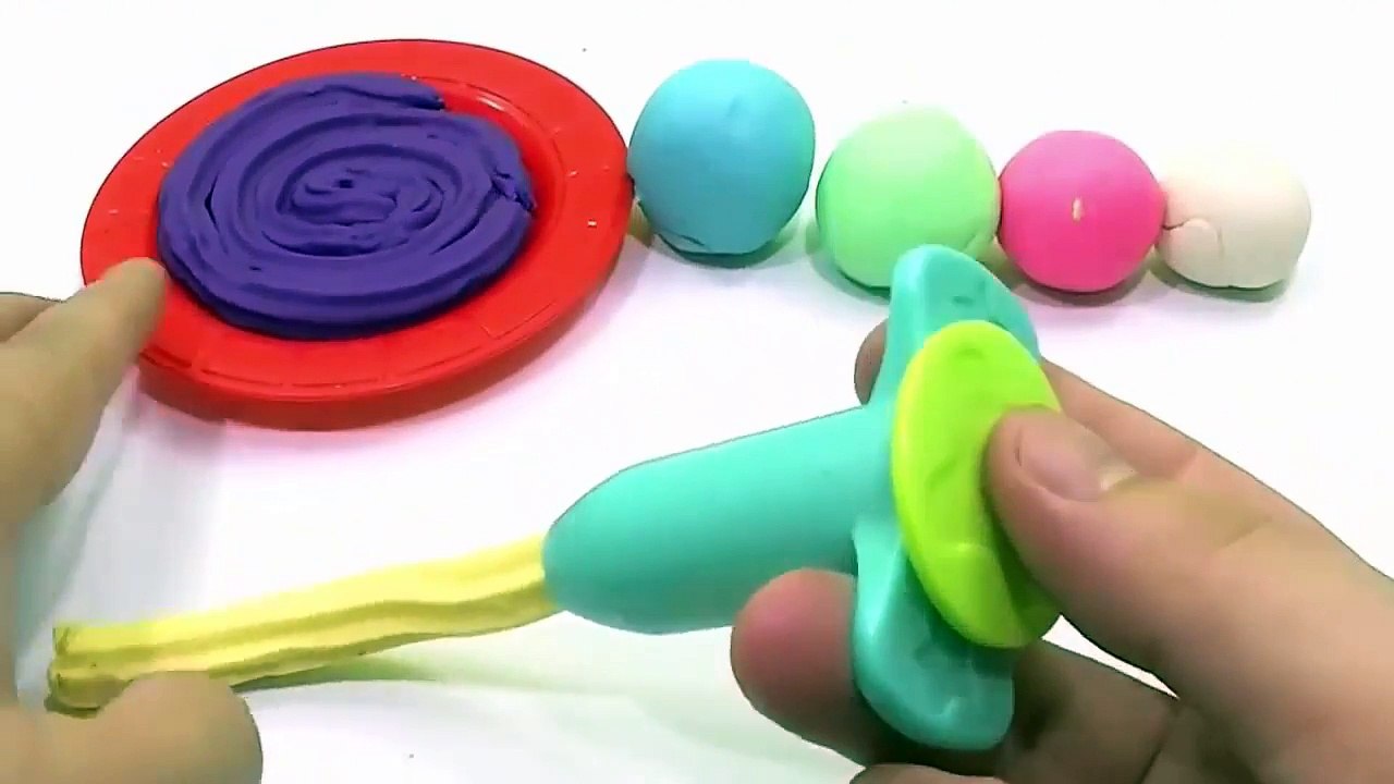 COLORFUL ICE CREAM PLAY DOH!!! Creations cream rainbow wonderful peppa pig family new 2016