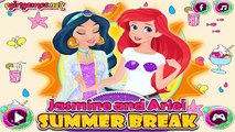 Jasmine and Ariel Summer Break - Disney Princess Makeup and Dress Up Game for Kids