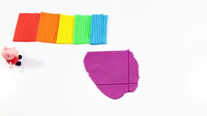 Play doh ice cream stop motion - make rainbow popsicle playset peppa pig español #kids