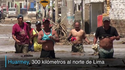 Huarmey, ciudad presa en una cárcel de lodo tras lluvias en Perú