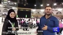 Turkish Tv Anchor Proposed his Future Wife In front of Holy Kaba
