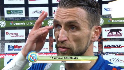 Ligue 2 - A. Gonçalves à la mi-temps