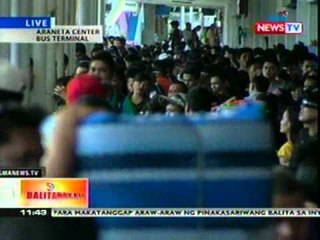 BT:  Mga biyahero galing probinsya, maya-maya   ang dating sa bus terminal