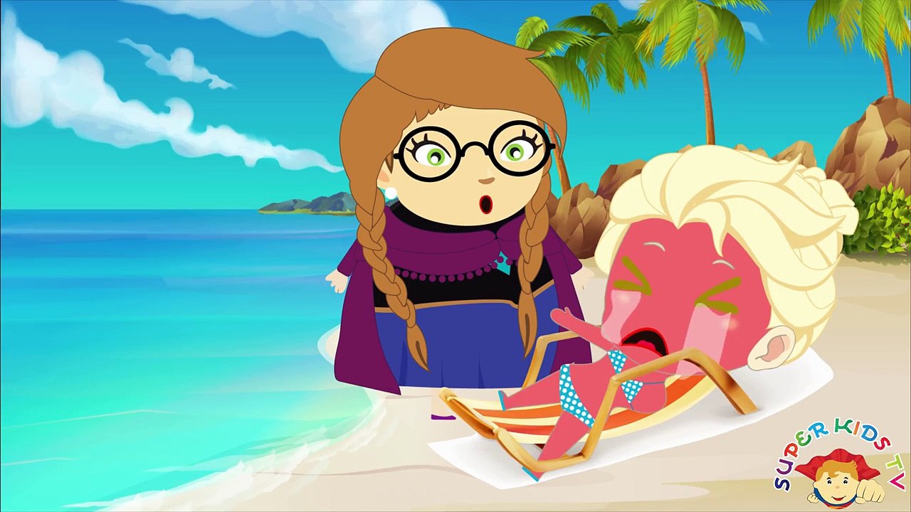 Frozen Elsa and Spiderman Babies Sunbathing & Burned in the Sun! New Episodes