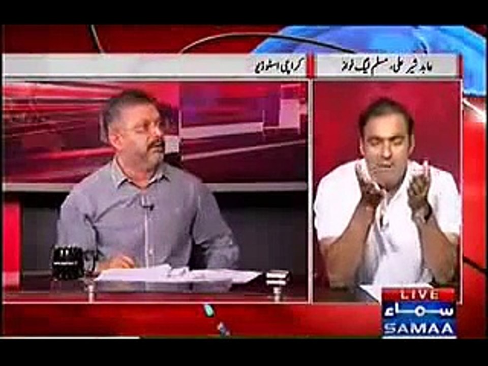Fight Between Abid Sher Ali And Sharjeel Memon