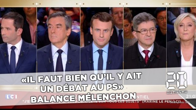 Débat présidentiel : «Il faut bien qu'il y ait un débat au PS» balance Mélenchon à Emmanuel Macron et Benoît Hamon