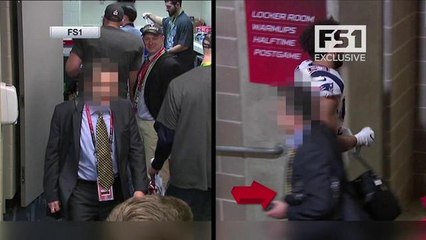 Post-game footage allegedly shows thief stealing Brady's jersey