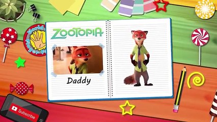 Zootopia Finger Family Book Nursery Rhymes. Zootopia Finger Family Lyrics