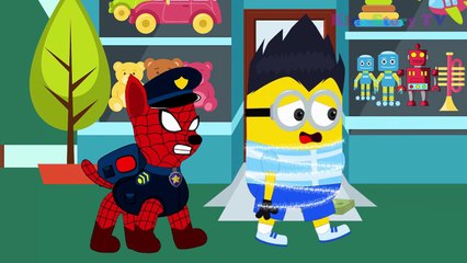 Minions Banana Baby Steal Money to buy Toys ⒻⓊⓁⓁ Movie! Paw Patrol Animation Movies For Ki