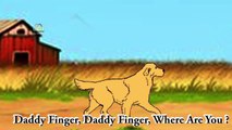 Animals Finger Family || Cat Dog Wolf Cow || English Nursery Rhymes For Kids