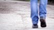 Legs Walking on Path Free Stock Video Footage Download Clips