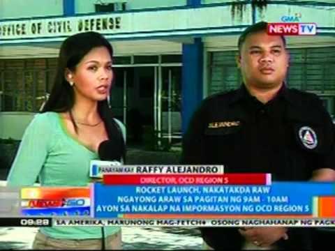 NTG: Quick Response & Recovery Team, nagkalat na sa Bicol kaugnay ng rocket launch (041212)