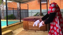 Frozen Elsa Spiderman Giant Cockroach Battle Superhero Fun Movies Play Doh Stop Motion Vid