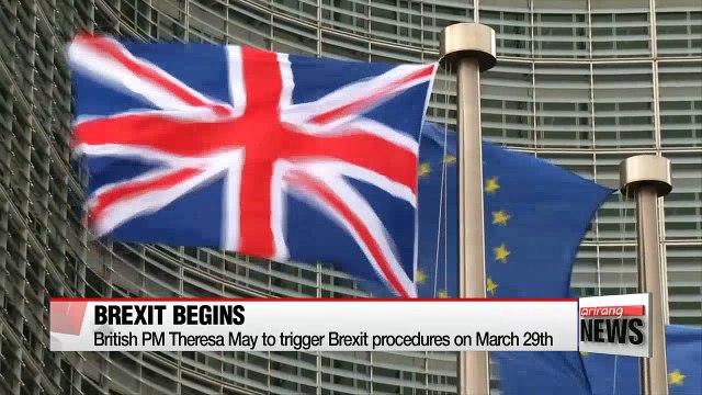 British PM Theresa May to trigger Brexit procedures on March 29th
