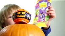 Halloween Pumpkin Moshi Monsters Egg and Kinder Joy Surprise Egg​​​