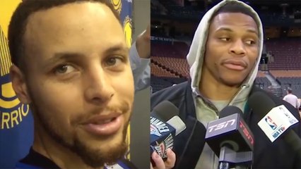 Steph Curry RESPONDS to Russell Westbrook's "Who is He? Comment