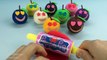Fun Play and Learn Colors with Play Doh Apples Smiley Face with Minions Molds for Kids