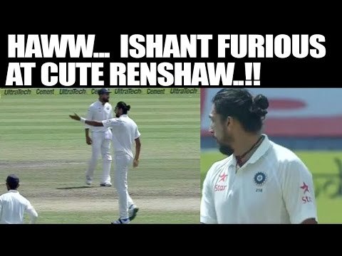 India vs Australia 3rd Test: Ishant Sharma fumes at Renshaw, lbwd him | Oneindia News