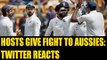 India vs Australia: Hosts give fight to Aussies; Twitter hails Kohli & Co. | Oneindia News