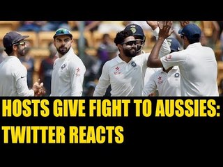 India vs Australia: Hosts give fight to Aussies; Twitter hails Kohli & Co. | Oneindia News
