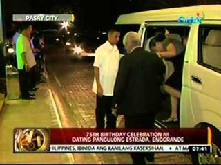 24 Oras: 75th Birthday Celebration ni Dating Pangulong Estrada, enggrande