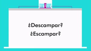 Como se dice Descampar o Escampar?