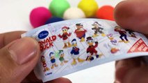 Lean Colors For Kids With Play Doh Disney Donald Duck Mickey Mouse Toys | Education Videos
