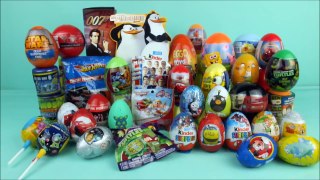 Surprise Eggs and Toys: Kinder Penguins of Madagascar, Hot Wheels, Mickey, Thomas