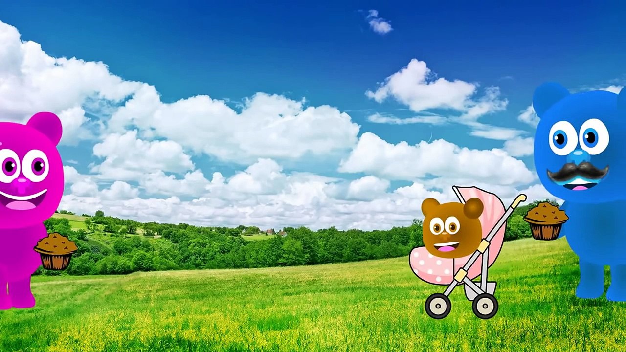 Mega Gummy Bear Cockroach Attack! Finger Family Nursery Rhymes for Kids