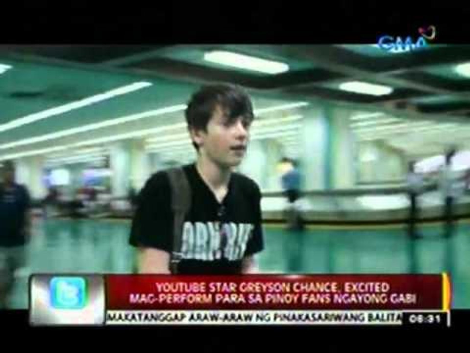 24oras: Youtube star Greyson   Chance, excited mag-perform   para sa Pinoy fans ngayong gabi