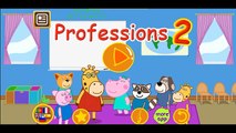 Hippo Pepa Professions Kindergarten 2 Cartoon game for kids Kids channel Peppa