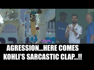 Virat Kohli claps in sarcasm, Australia wastes DRS review | Oneindia News