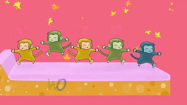 Five Little Monkeys Poems For Kids-Funny video Baby Cartoons - kids Playground Song - Songs for Children with Lyrics-best Hindi Urdu kids poems-best kids Hindi Urdu cartoons