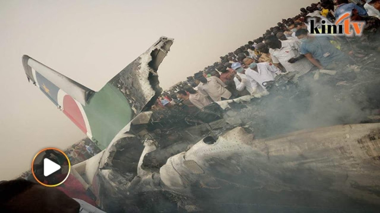 Video: Pesawat terhempas ketika pendaratan cemas di Sudan