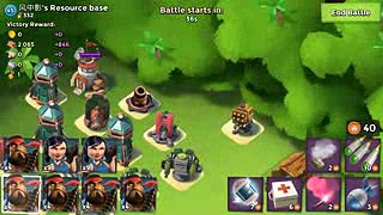 Boom Beach: Resource Bases Push + SUPPLY Chest