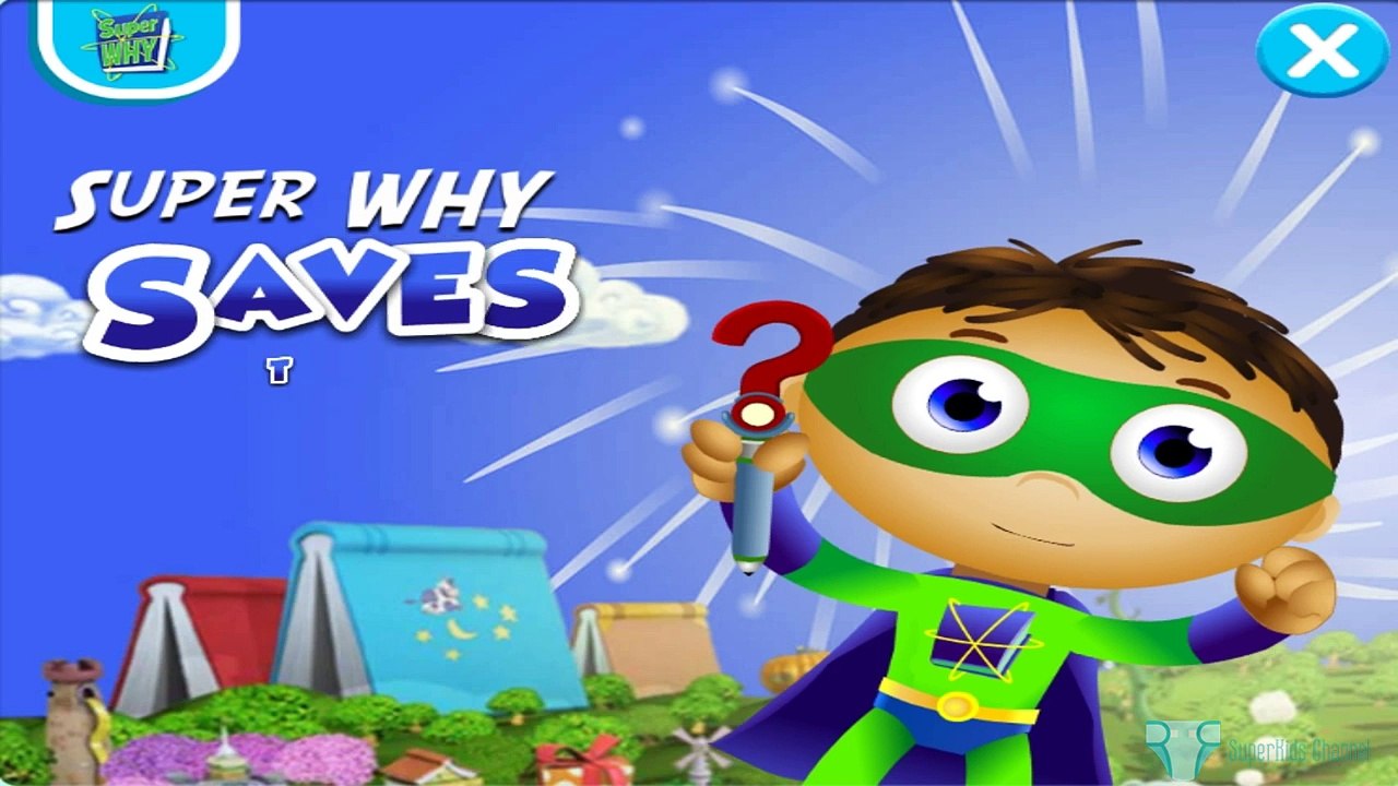 Learn Words With Superheroes, Games for kids to play  - SUPER WHY SAVES THE DAY