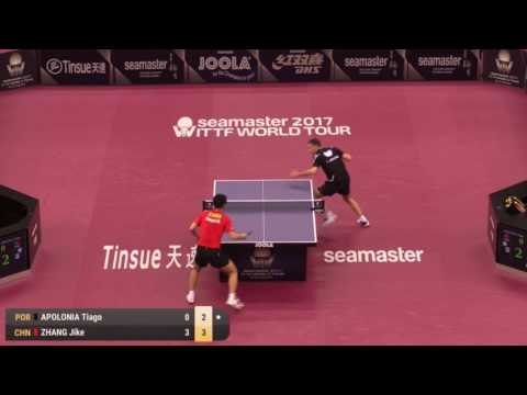 2017 Qatar Open Highlights: Zhang Jike vs Tiago Apolonia (R32)