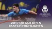 2017 Qatar Open Highlights: Dimitrij Ovtcharov vs Jiang Tianyi (R32)