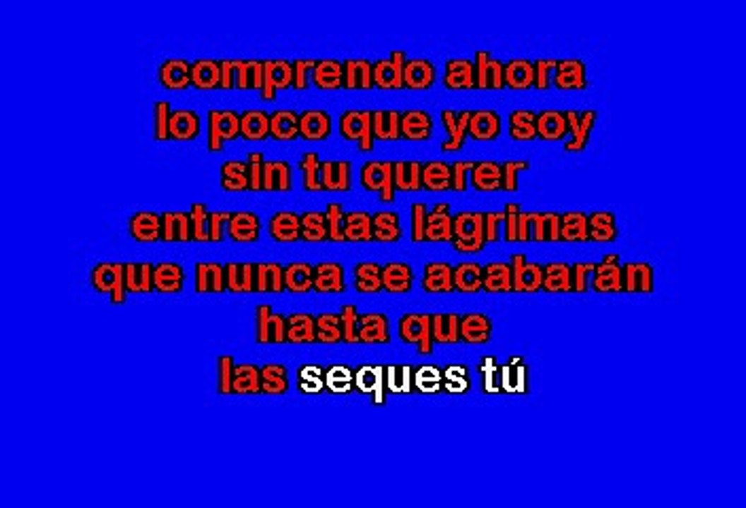 Los Bukis - El Peor De Mis Fracasos (Karaoke)